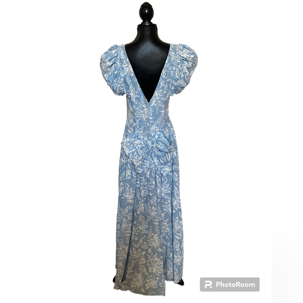 Vintage Prarie/Cottagecore Floral Maxi Dress Union Made In USA Size M